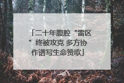 二十年腹腔“雷区”终被攻克 多方协作谱写生命赞歌